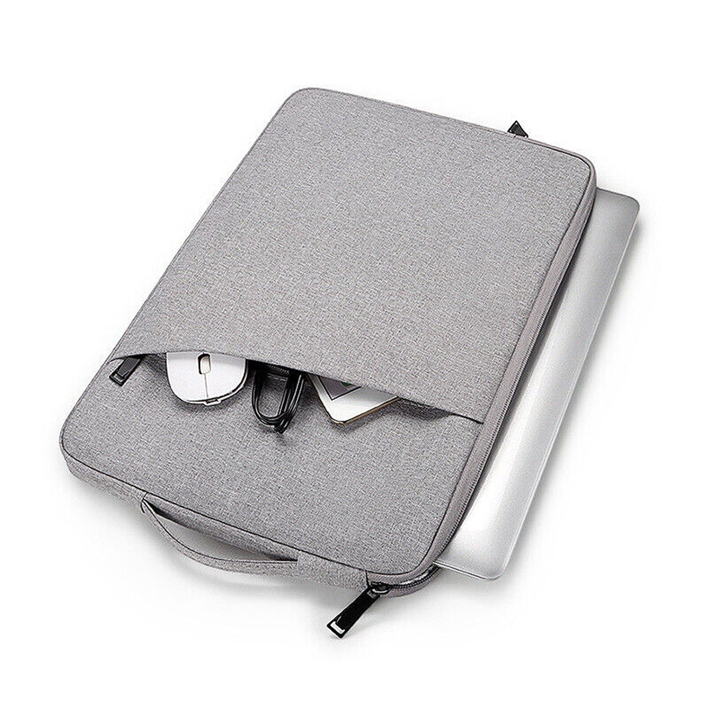 Light Grey Laptop Sleeve Bag Carry Case 13in 14in 15in 16in For MacBook Air Pro Dell HP