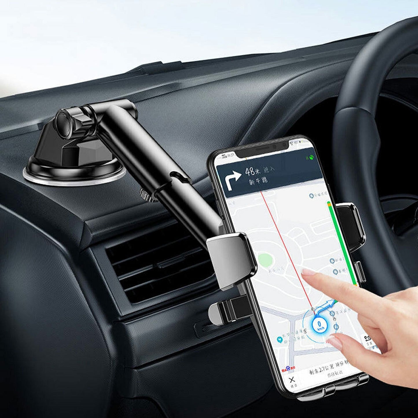 Phone Holder Mount Dashboard Suction Car Mobile Stand