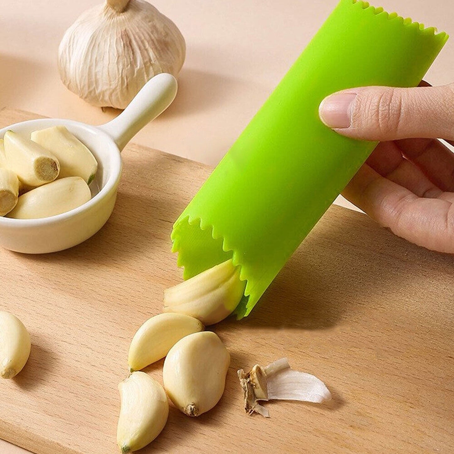 Easy Kitchen Silicone Garlic Peeler Practical Stripper Tube Tool