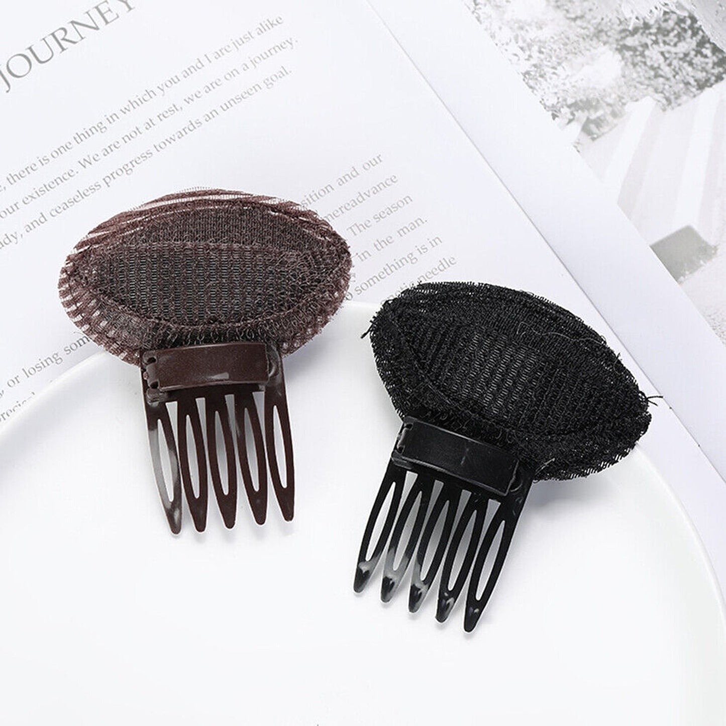 2pcs Hair Volumizing Fluffy Puff Sponge Pad for Hairstyling