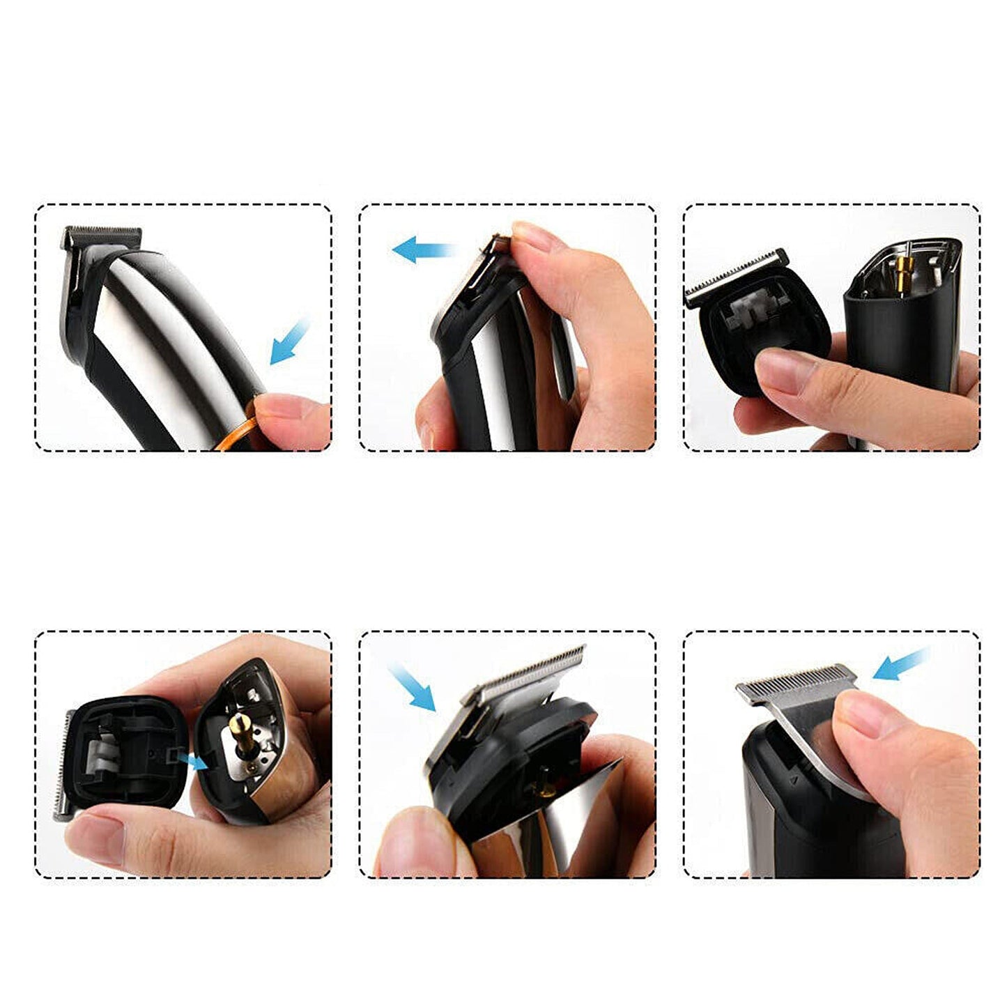 Multi-Functional Men Grooming Kit with Beard Trimmer and Body Hair Clippers