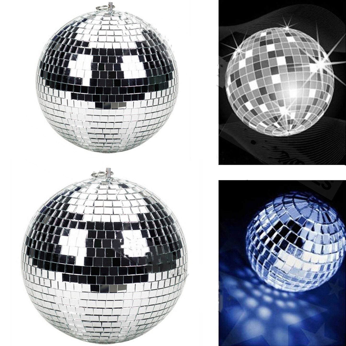 Silver Disco Mirror Ball for Dance Party and DJ Stage Lighting