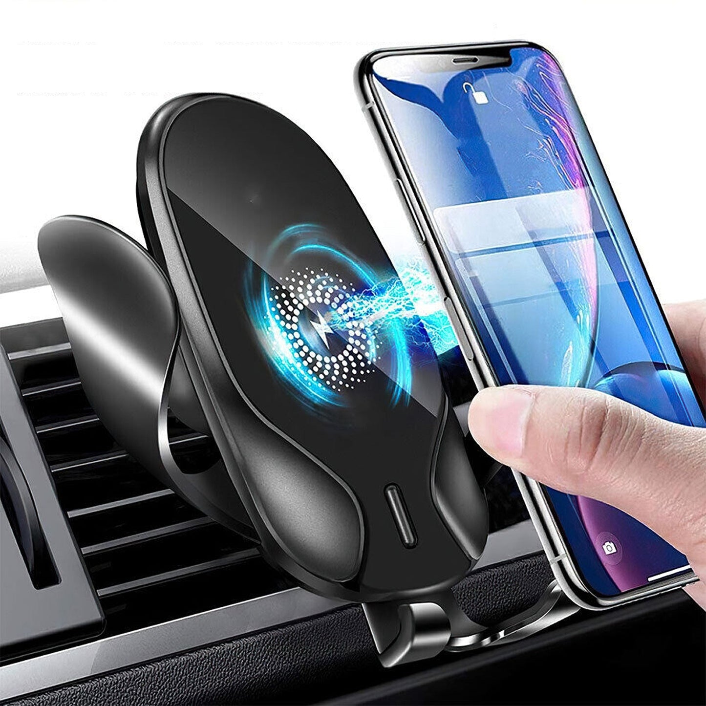 15W Qi Wireless Car Charger Fast Charging Mount with Automatic Clamping