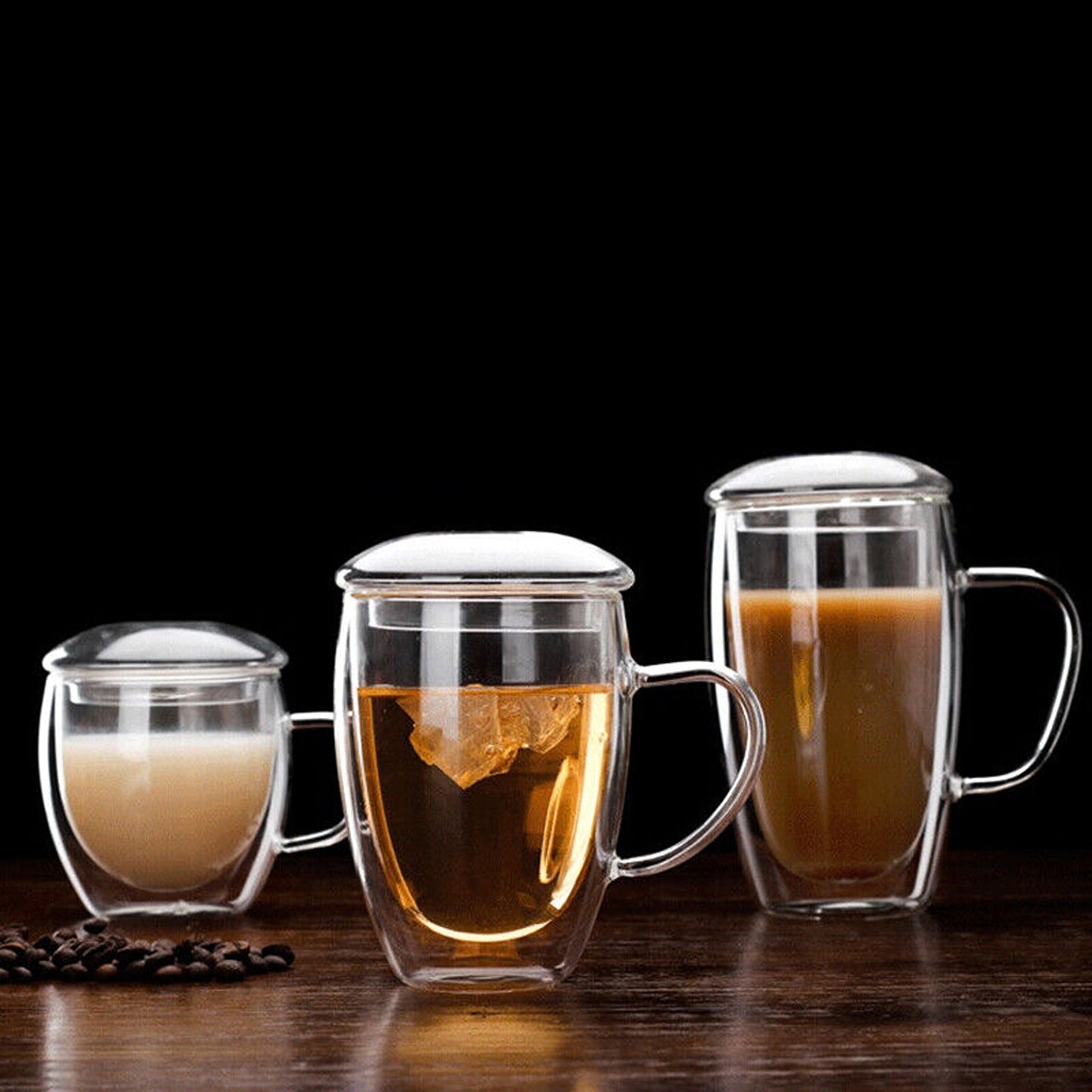 Double Layer Insulated Glass Coffee Mug for Espresso Wine and Beer