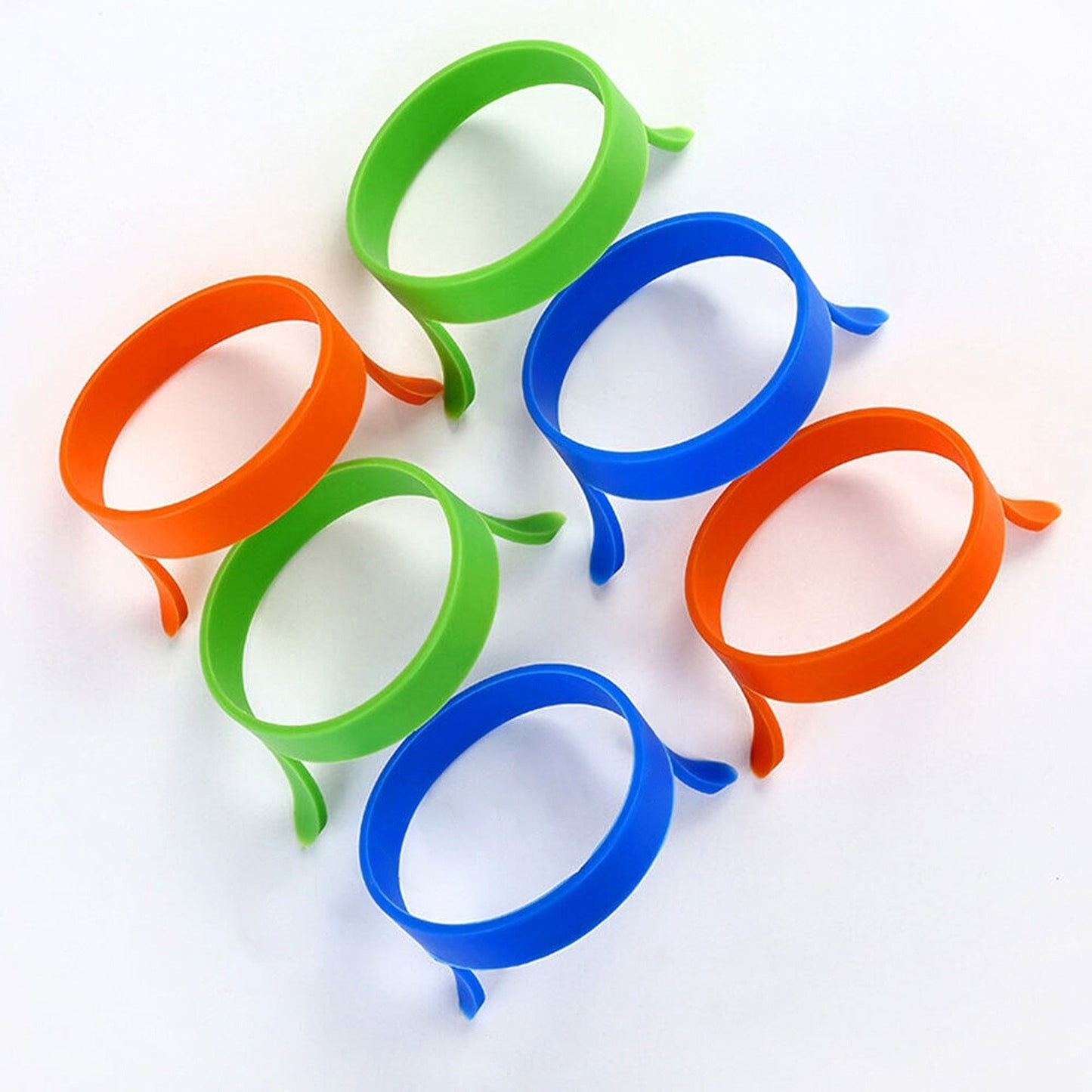 8pcs Non Stick Silicone Egg Rings Kitchen Baking Tool with Handles