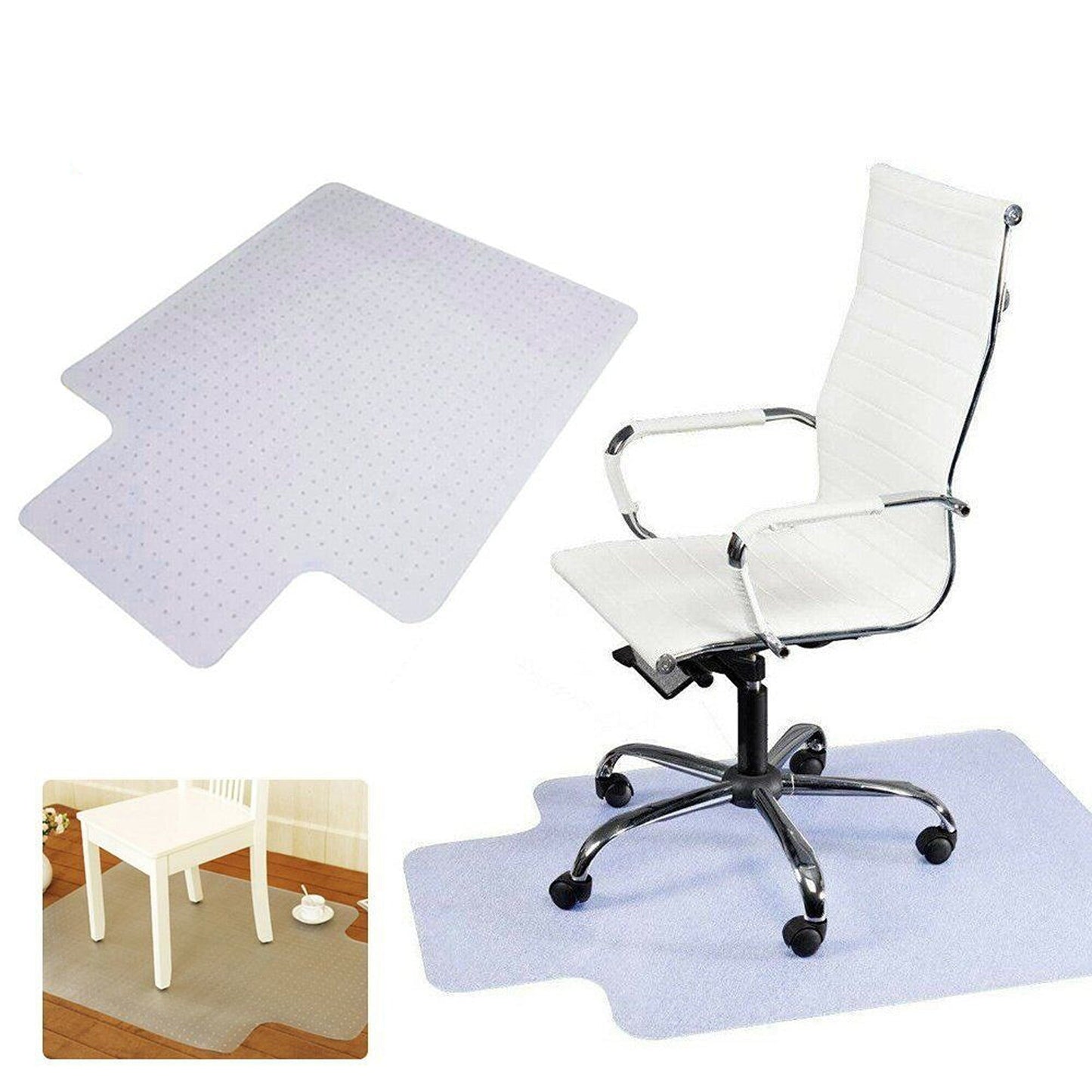 Office Home PVC Plastic Floor Mats Carpet Computer Work Chair Protector