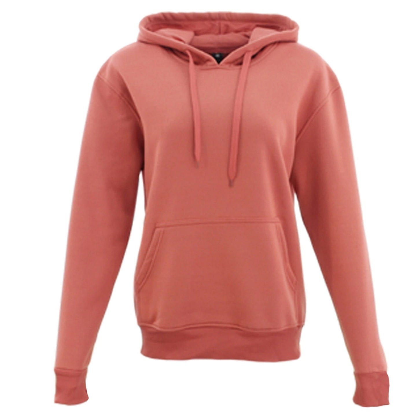 Rust Unisex Adult Basic Plain Hoodie Men Pullover Sweater