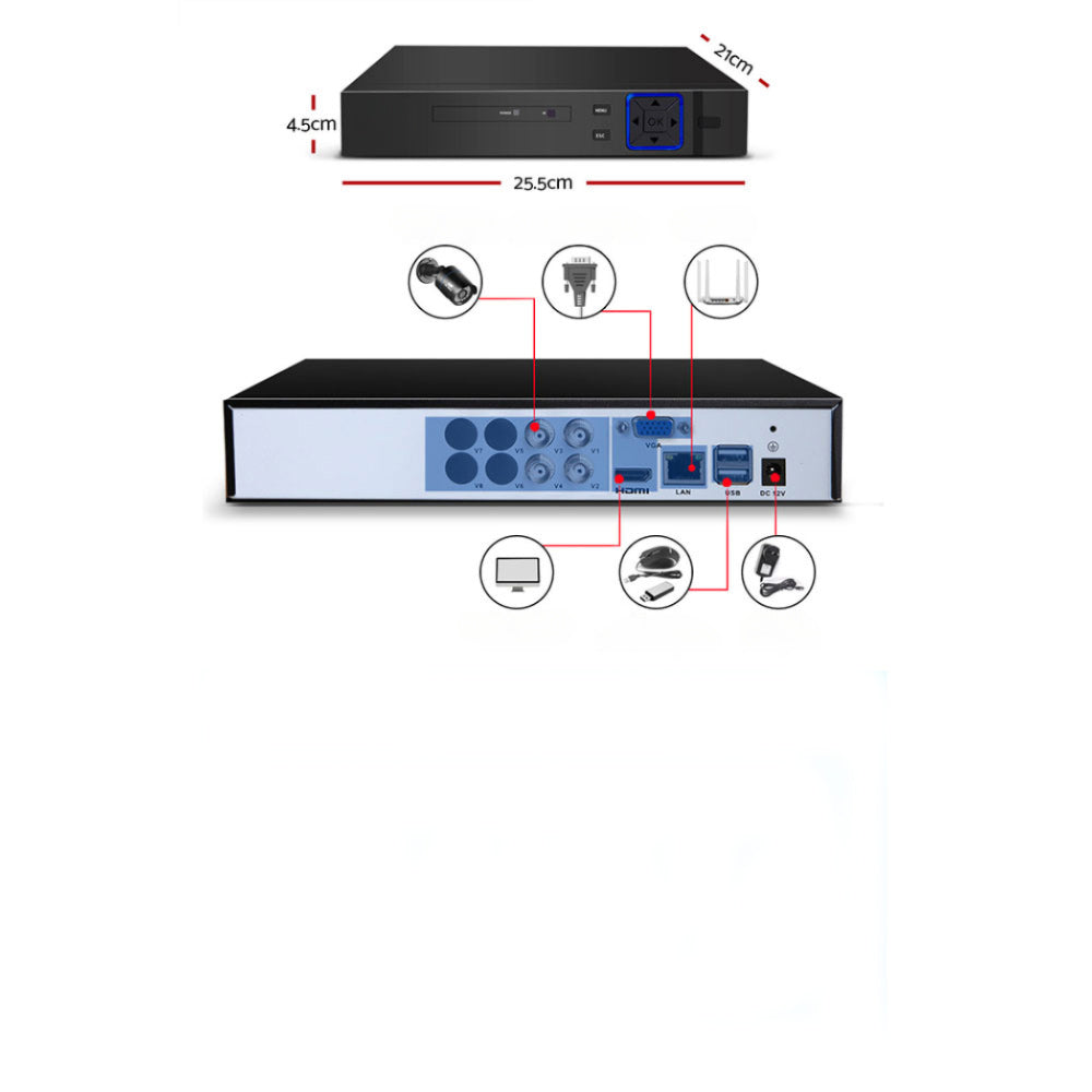 1080P 4 Channel CCTV Security Camera