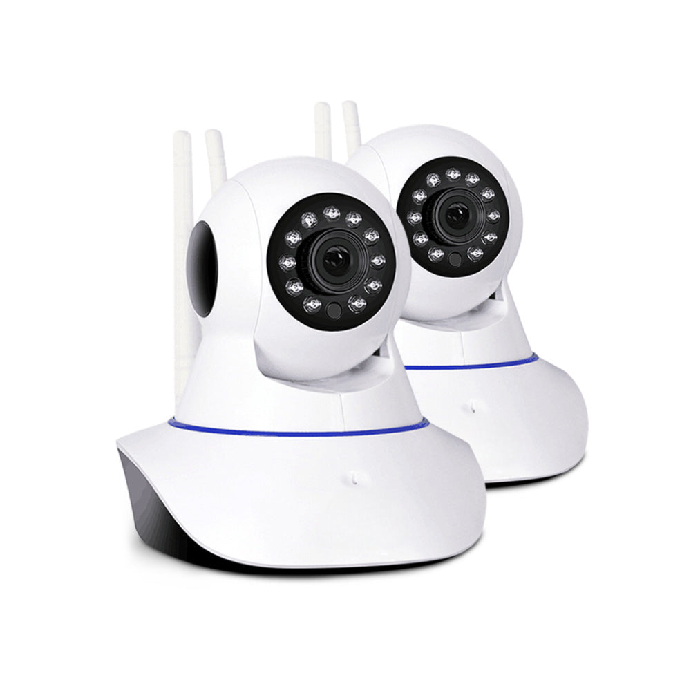 Set of 2 1080P IP Wireless Camera - White