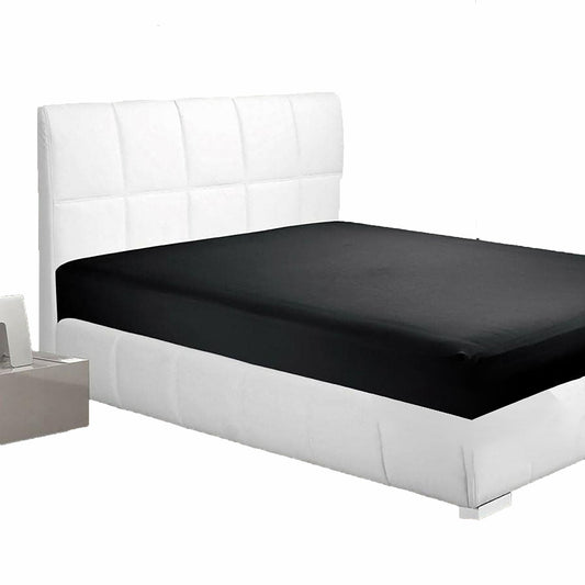 2000 TC Full Elastic Soft and Luxury Deep Pocket Fitted Bed Sheet - Black