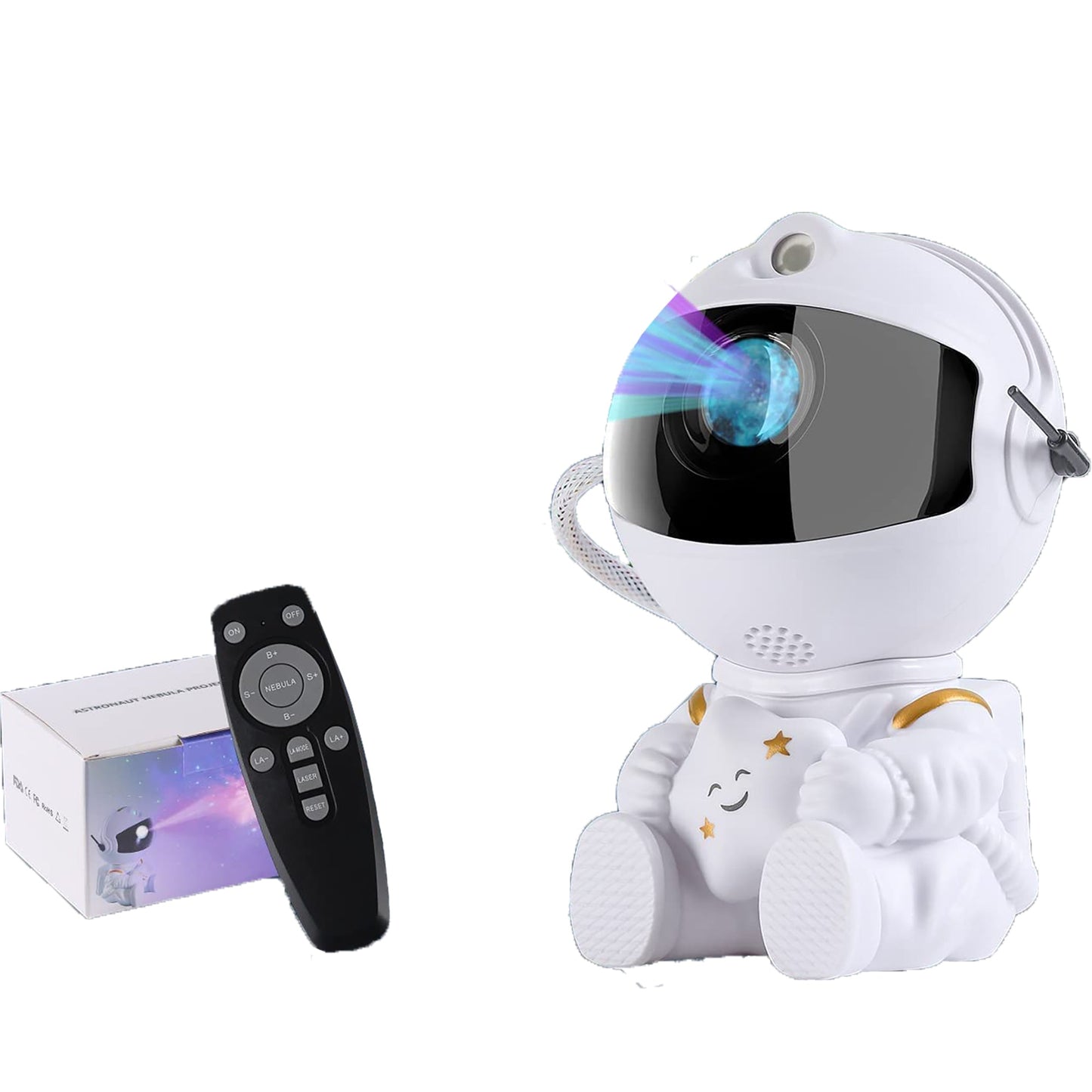 Sitting Galaxy Adjustable Projector Night Light with Timer and Remote Control Room Decor