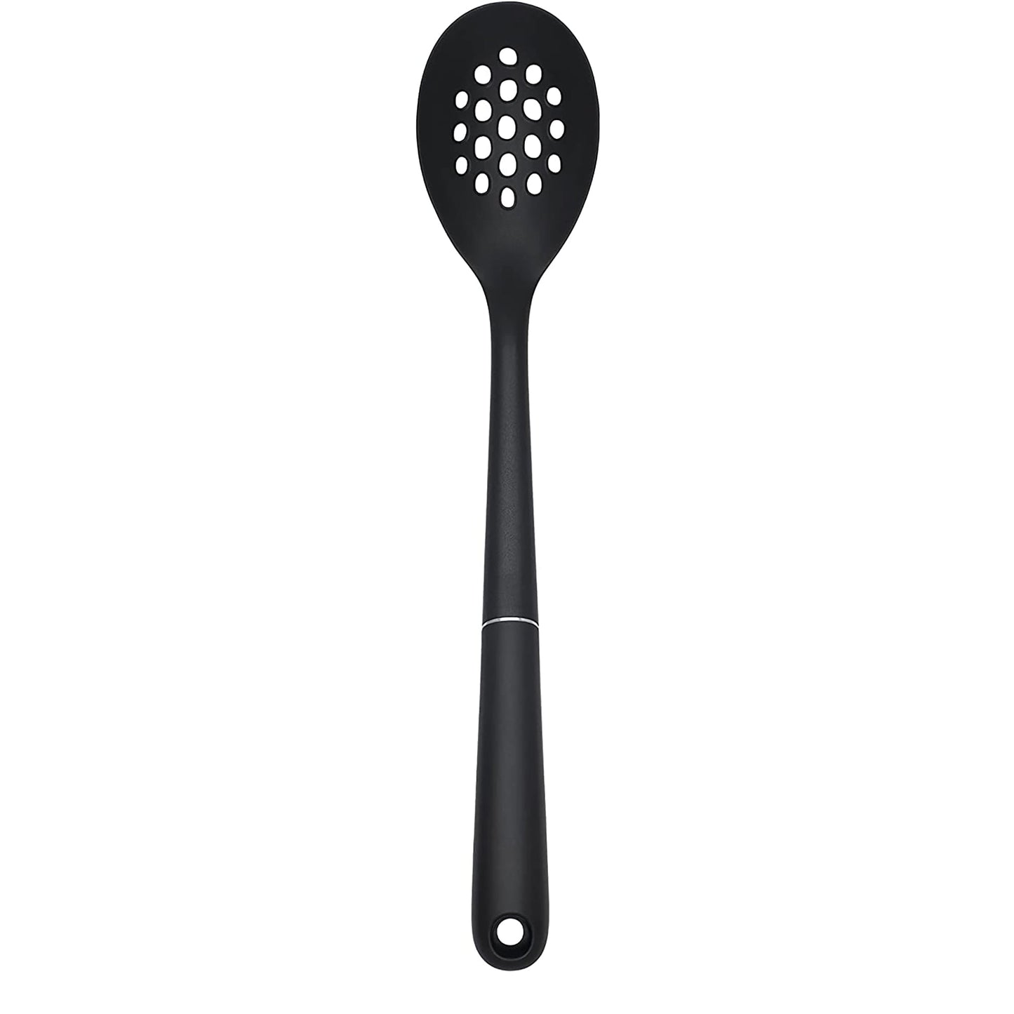 Nylon Slotted Spoon Kitchen Utensil - Black