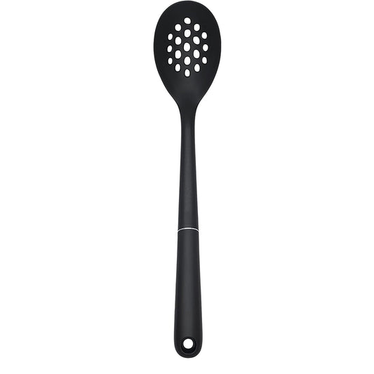 Nylon Slotted Spoon Kitchen Utensil - Black
