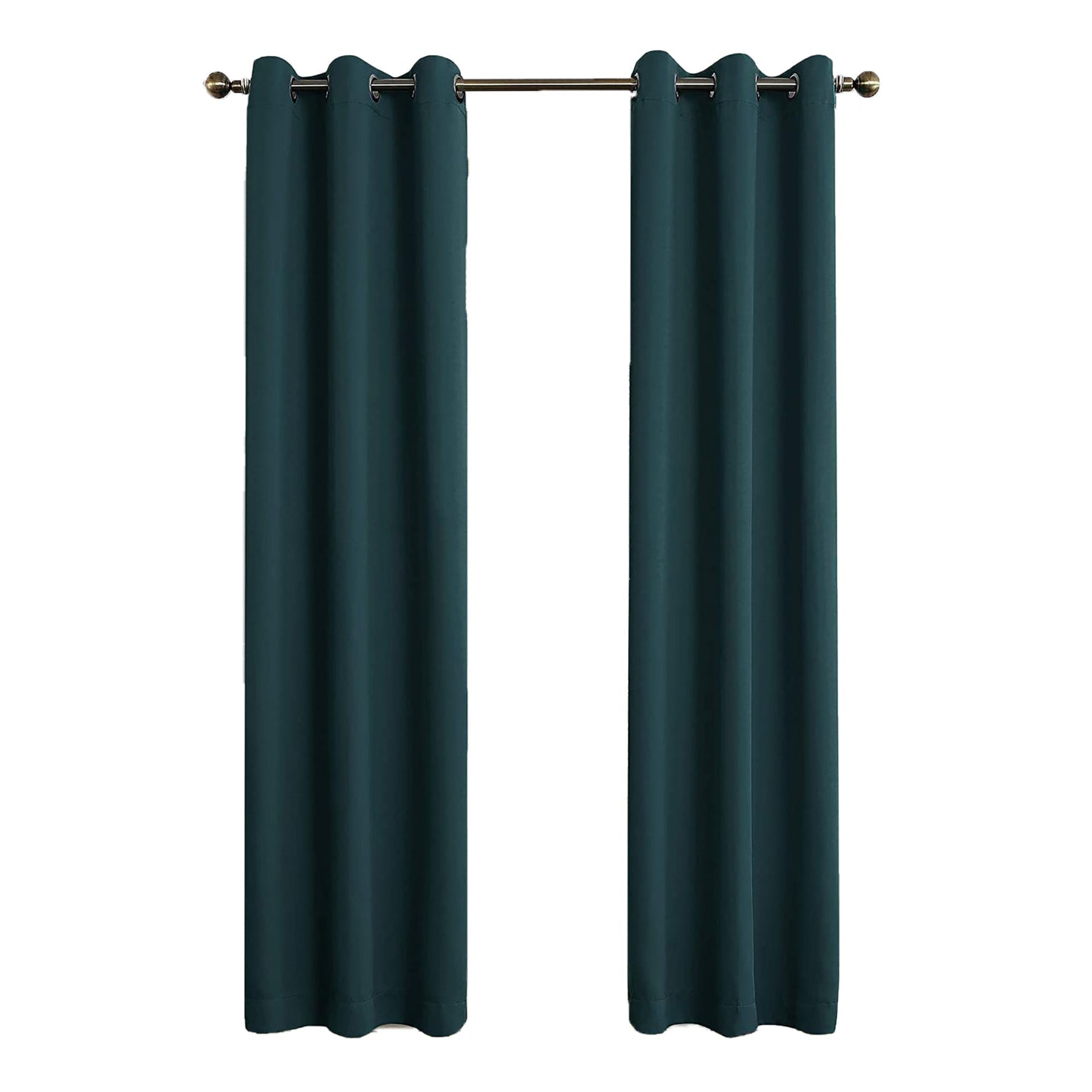1PC Energy Saving Blackout Grommet Curtain Panel 40x108 Inch - Teal
