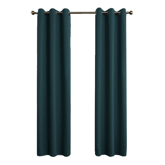 1PC Energy Saving Blackout Grommet Curtain Panel 40x108 Inch - Teal