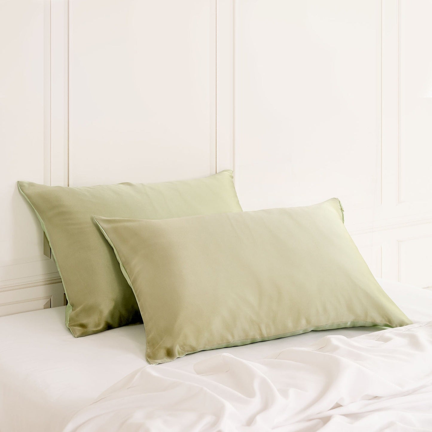 Hypoallergenic Mulberry Silk Pillowcase Twin Pack Soft and Comfortable