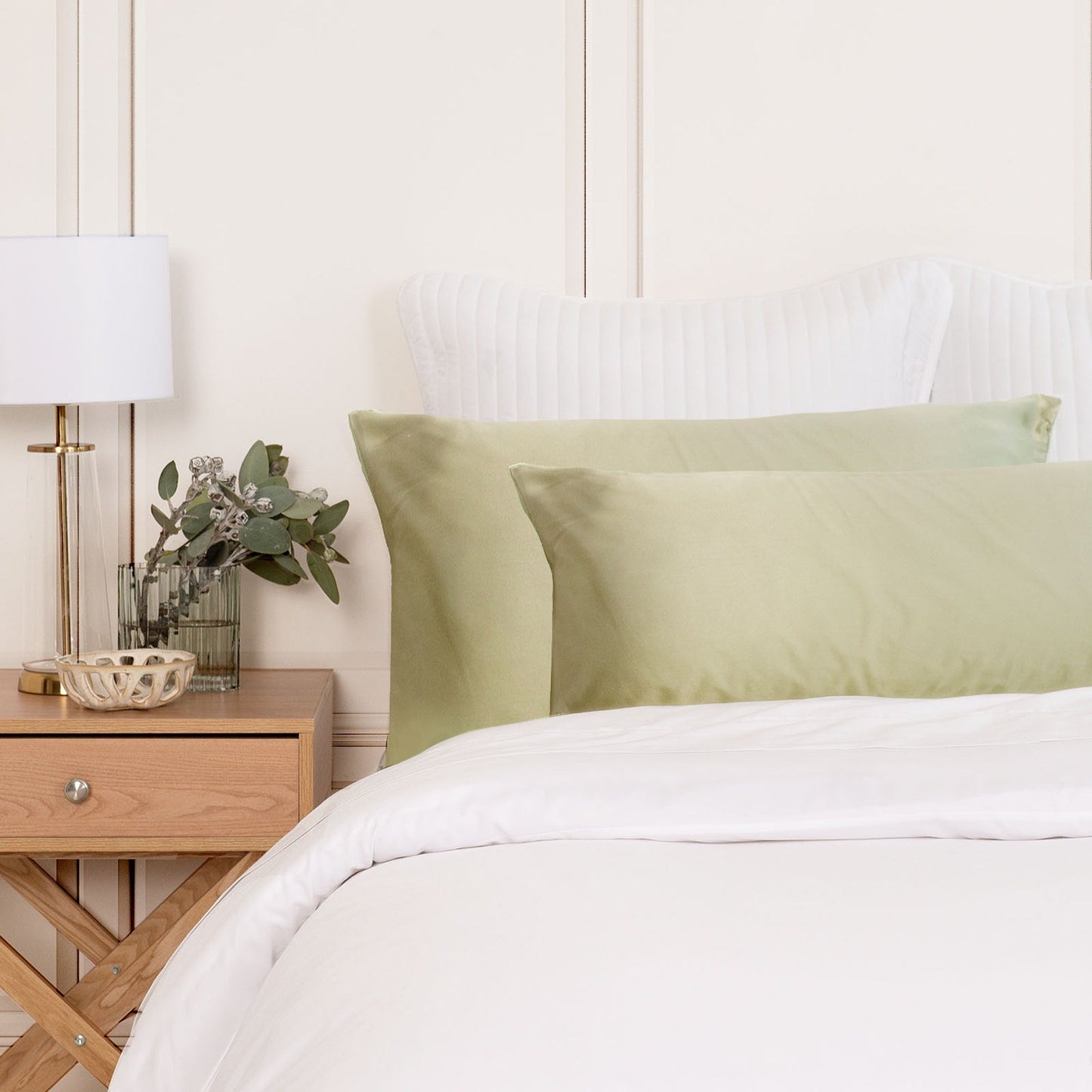 Hypoallergenic Mulberry Silk Pillowcase Twin Pack Soft and Comfortable