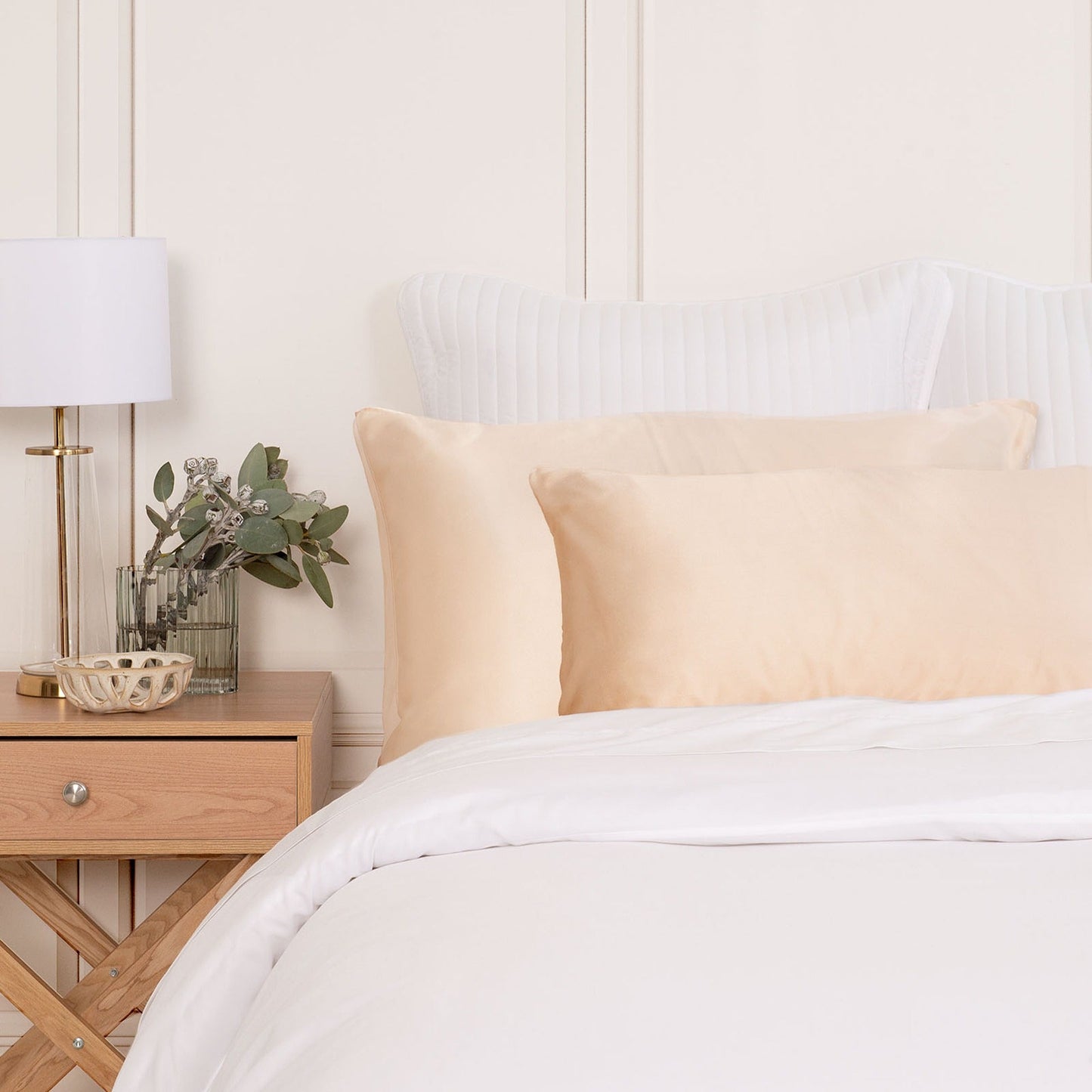 Hypoallergenic Mulberry Silk Pillowcase Twin Pack Soft and Comfortable