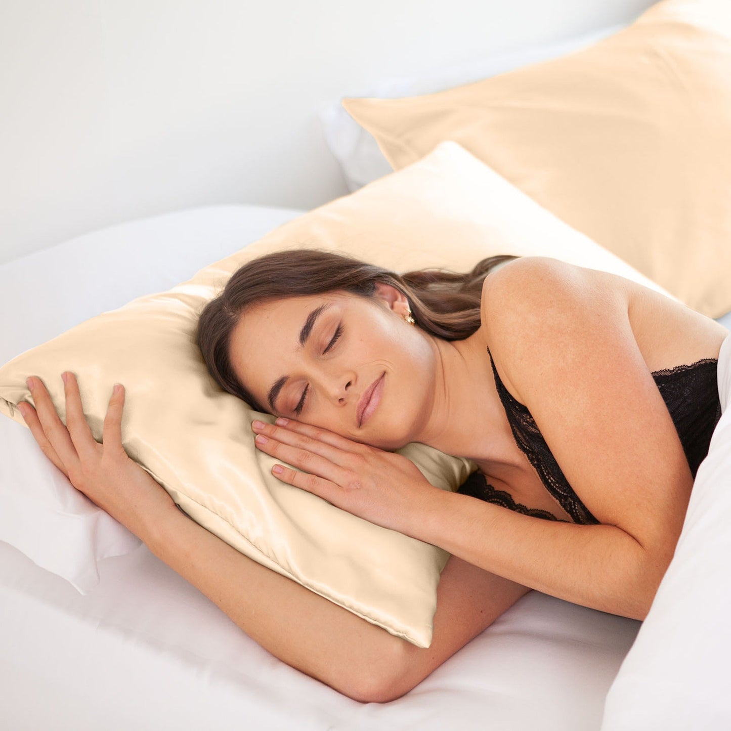 Hypoallergenic Mulberry Silk Pillowcase Twin Pack Soft and Comfortable