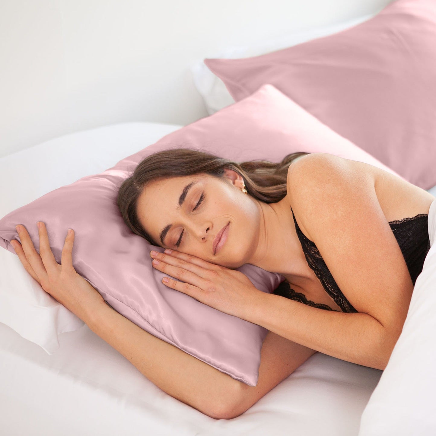 Hypoallergenic Mulberry Silk Pillowcase Twin Pack Soft and Comfortable