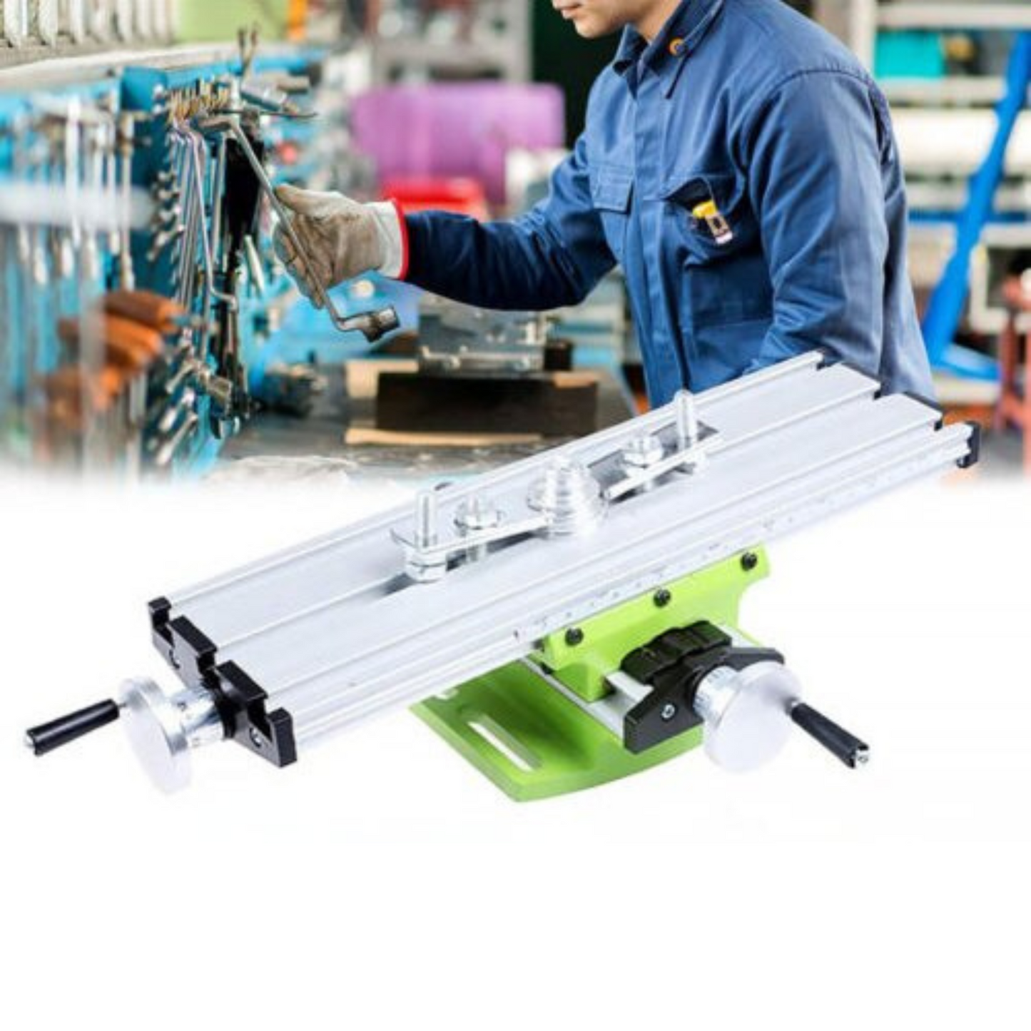 Multifunction Bench Clamp Cross Slide Drill Press Vice Woodworking Tool