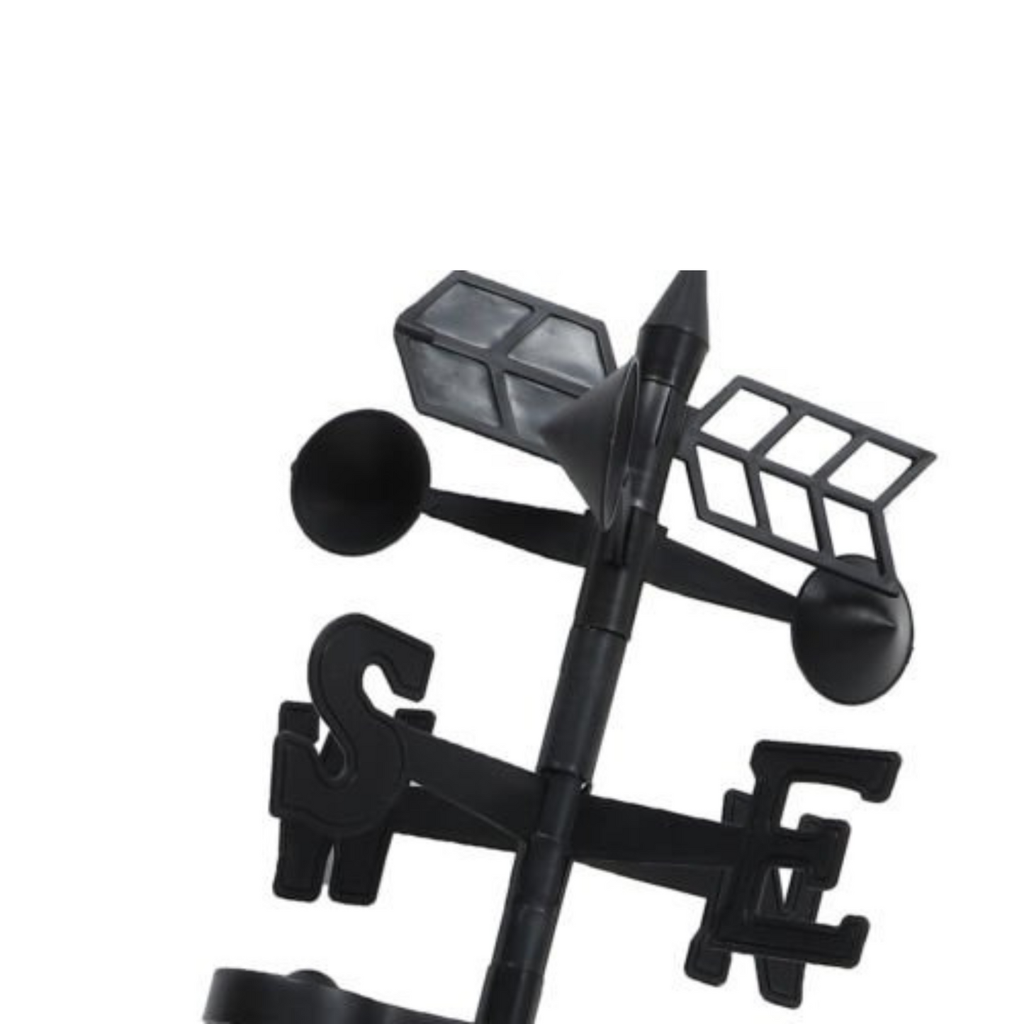 Outdoor Garden Weather Station Meteorological Measurer with Wind Vane and Rain Gauge
