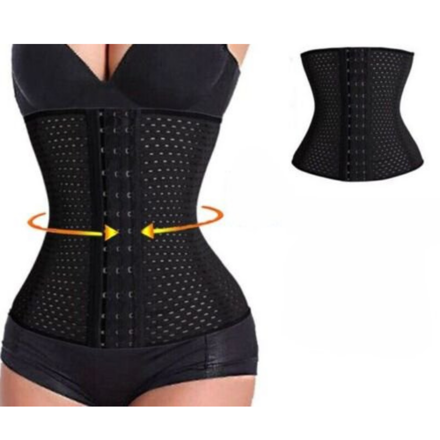 Black Women Waist Trainer Tummy Cincher Girdle Belt Slimming Body Shaper
