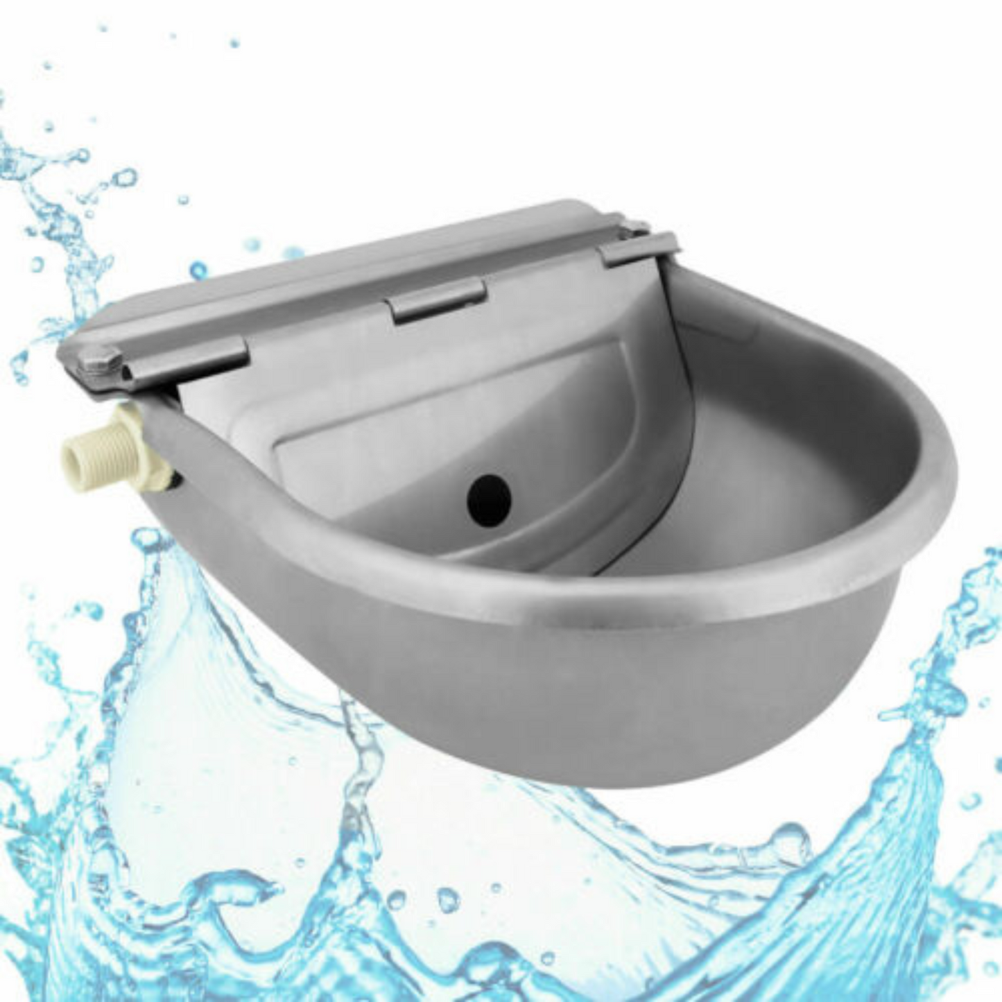 Auto Fill Stainless Steel Water Trough Drinking Bowl for Dog Horse Chicken