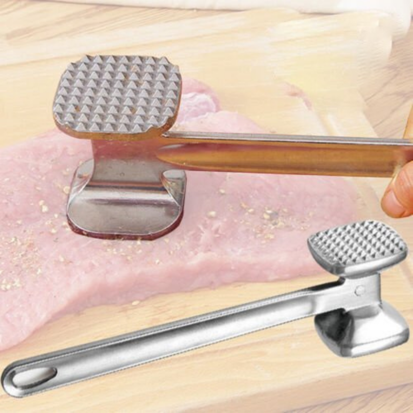 Aluminium Meat Tenderizer Hammer Metal Chicken Steak Kitchen Mallet