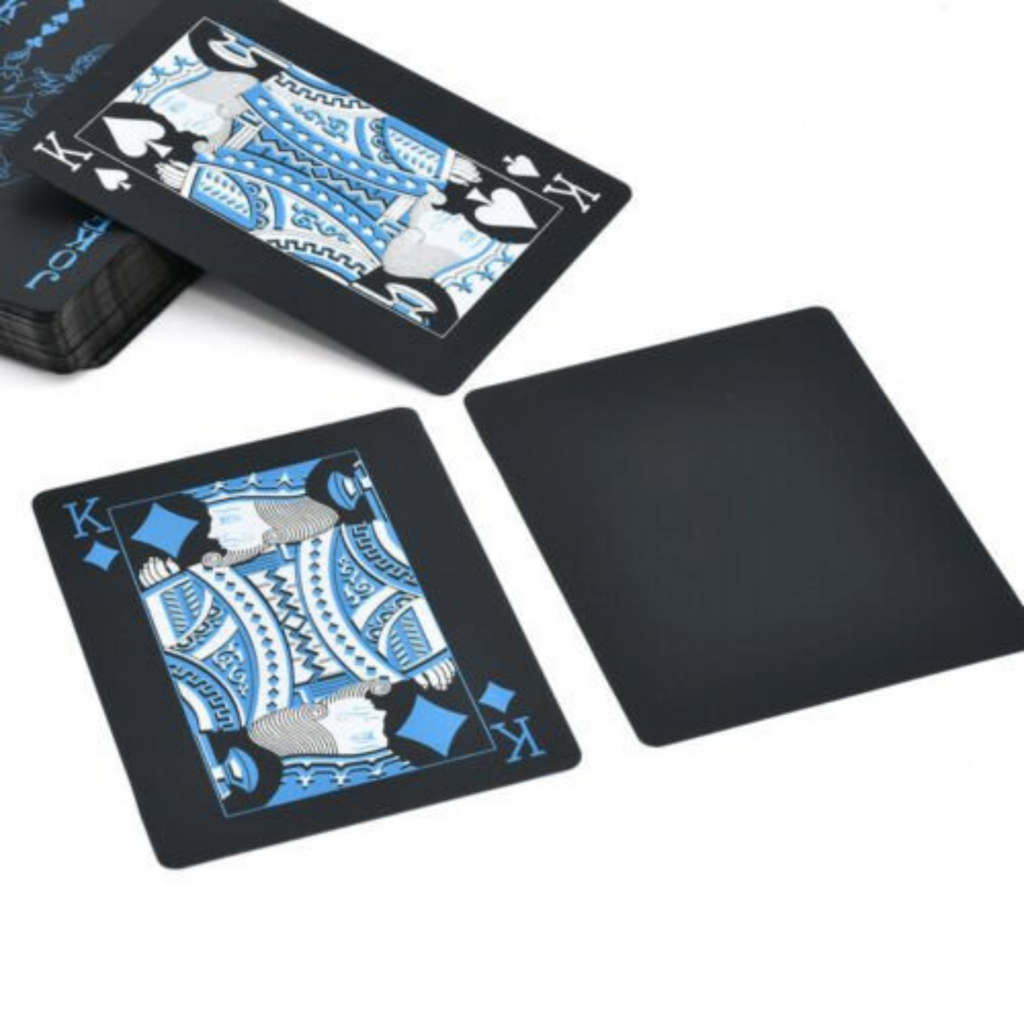 Waterproof Black PVC Poker Deck Plastic Magic Table Game Club Cards