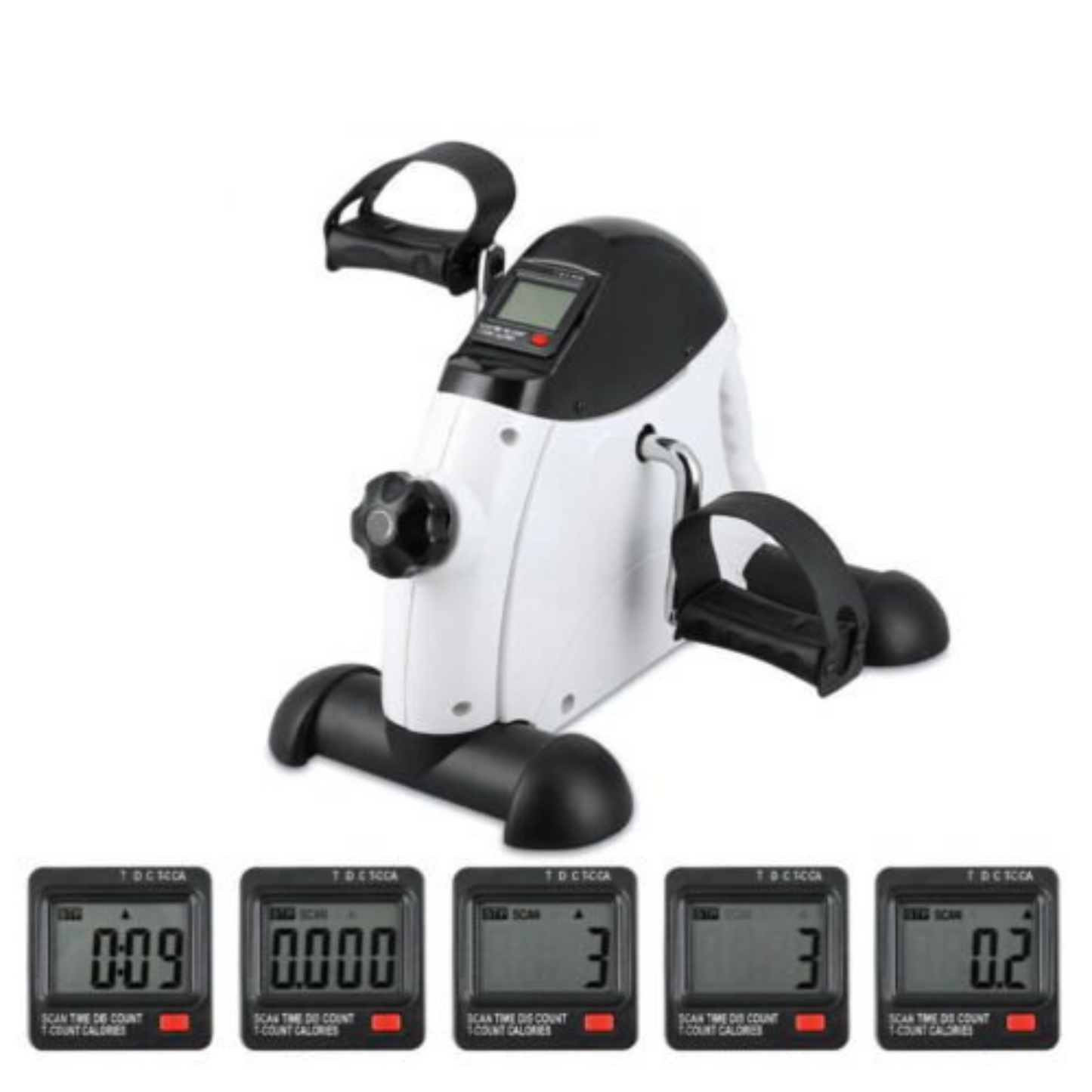 Portable Mini Pedal Exerciser Exercise Machine for Leg and Arm Workout