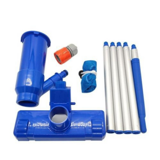 Swimming Pool Spa Pond Vacuum Cleaner Set with Brush and Pole