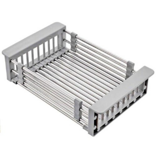 Stainless Steel Sink Storage Rack Kitchen Drain Basket Holder Strainer Organizer