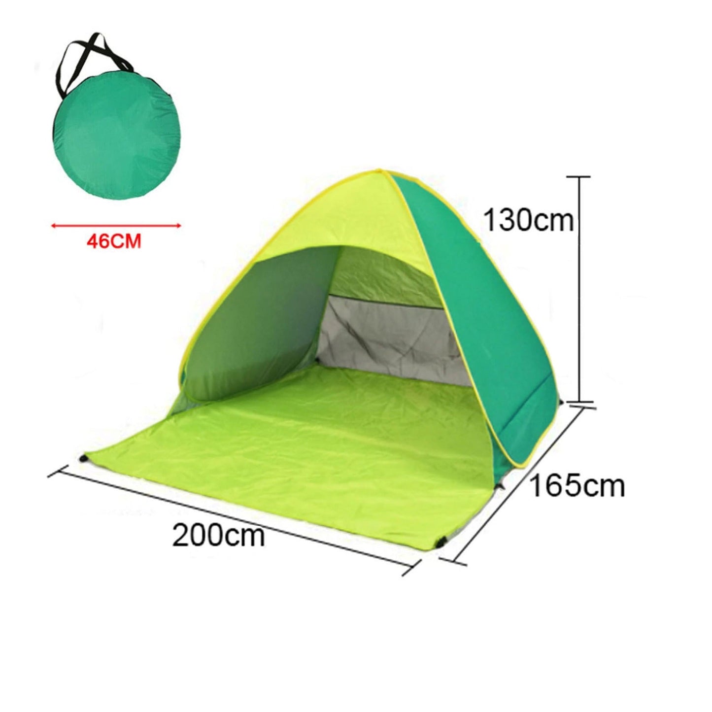 UV Protection Pop Up Beach Canopy Mesh Sun Shade Shelter for Camping
