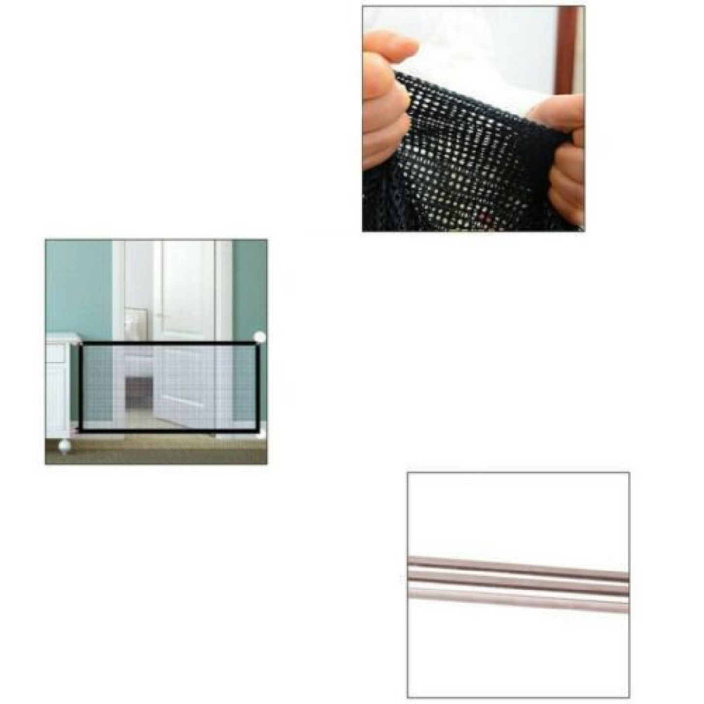 Portable Mesh Pet Gate for Dogs and Cats Baby Safety Fence