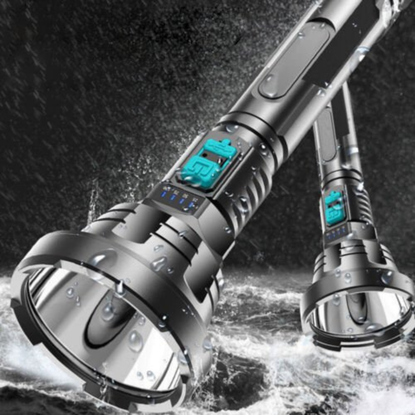 Super Bright 90000LM Tactical Flashlight USB Rechargeable LED Light
