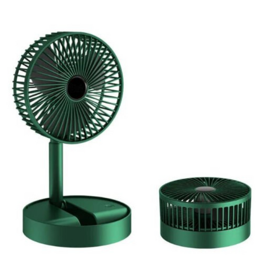 USB Foldable Telescopic Portable Floor Fan 3 Speeds Rechargeable Table Desk Fan