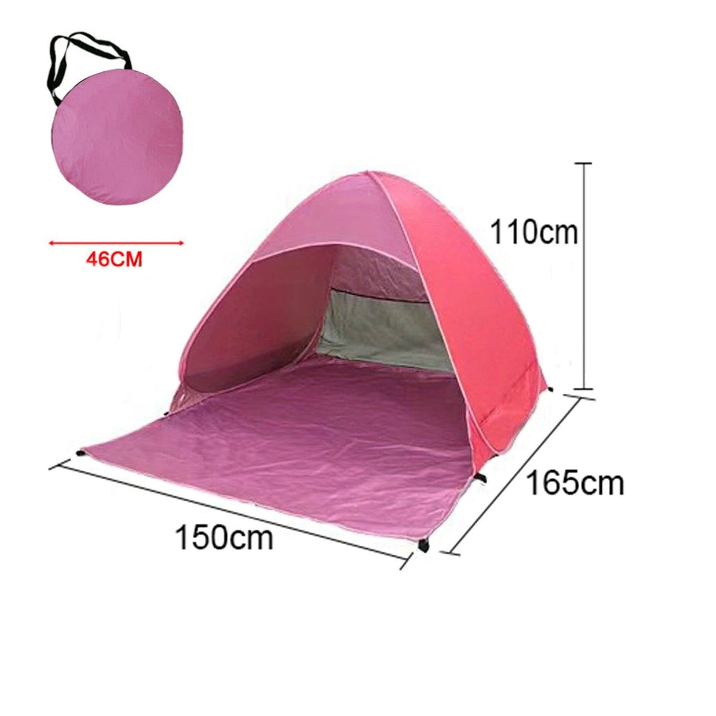 UV Protection Pop Up Beach Canopy Mesh Sun Shade Shelter for Camping