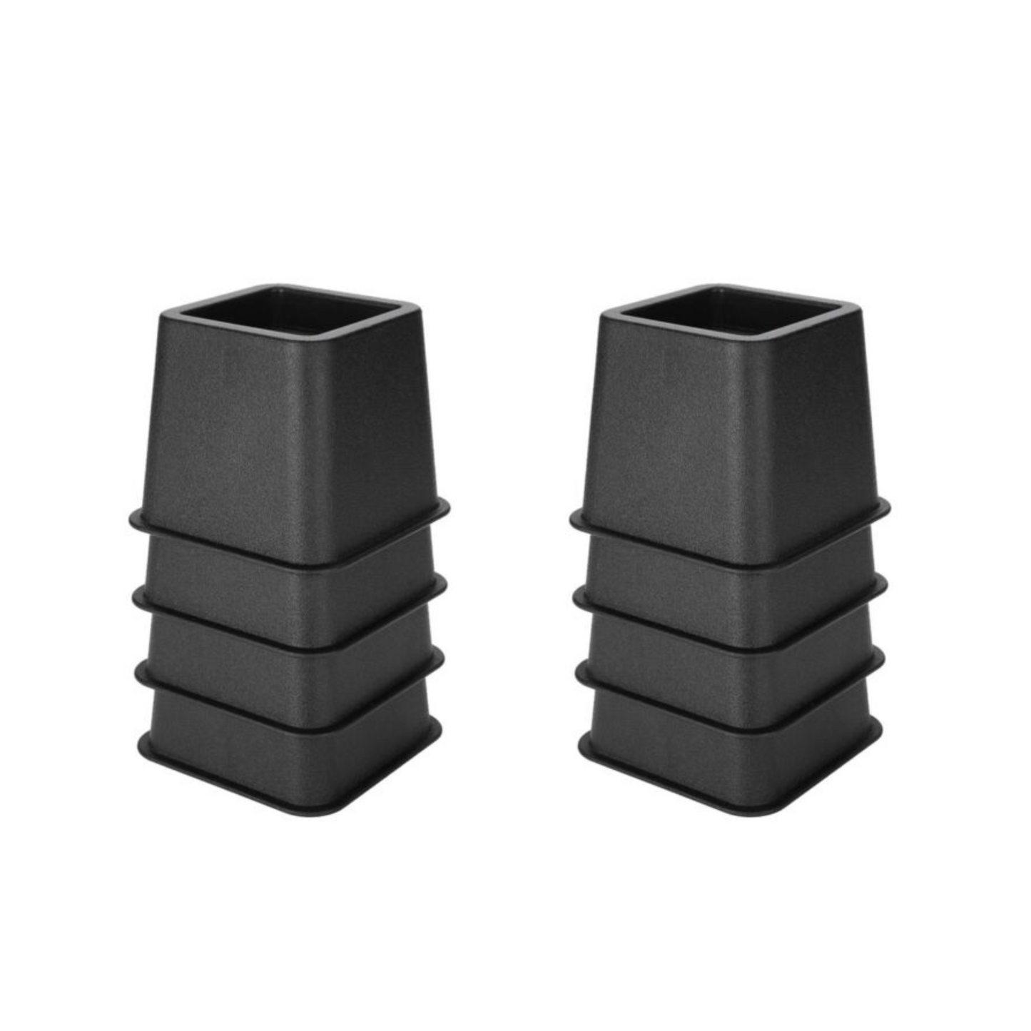 4 to 8pcs Black Furniture Leg Extender Stands Chair Bed Riser Elephant Feet