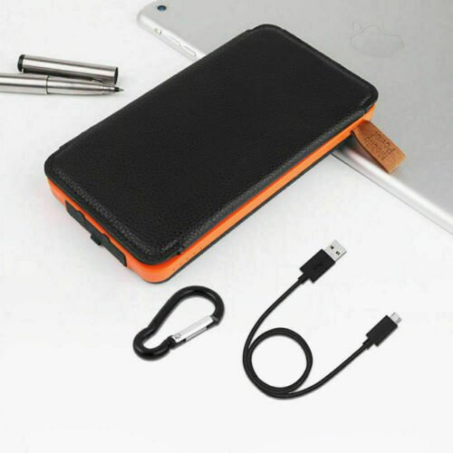 300000mAh Dual USB Portable Solar Charger External Battery Power Bank Waterproof