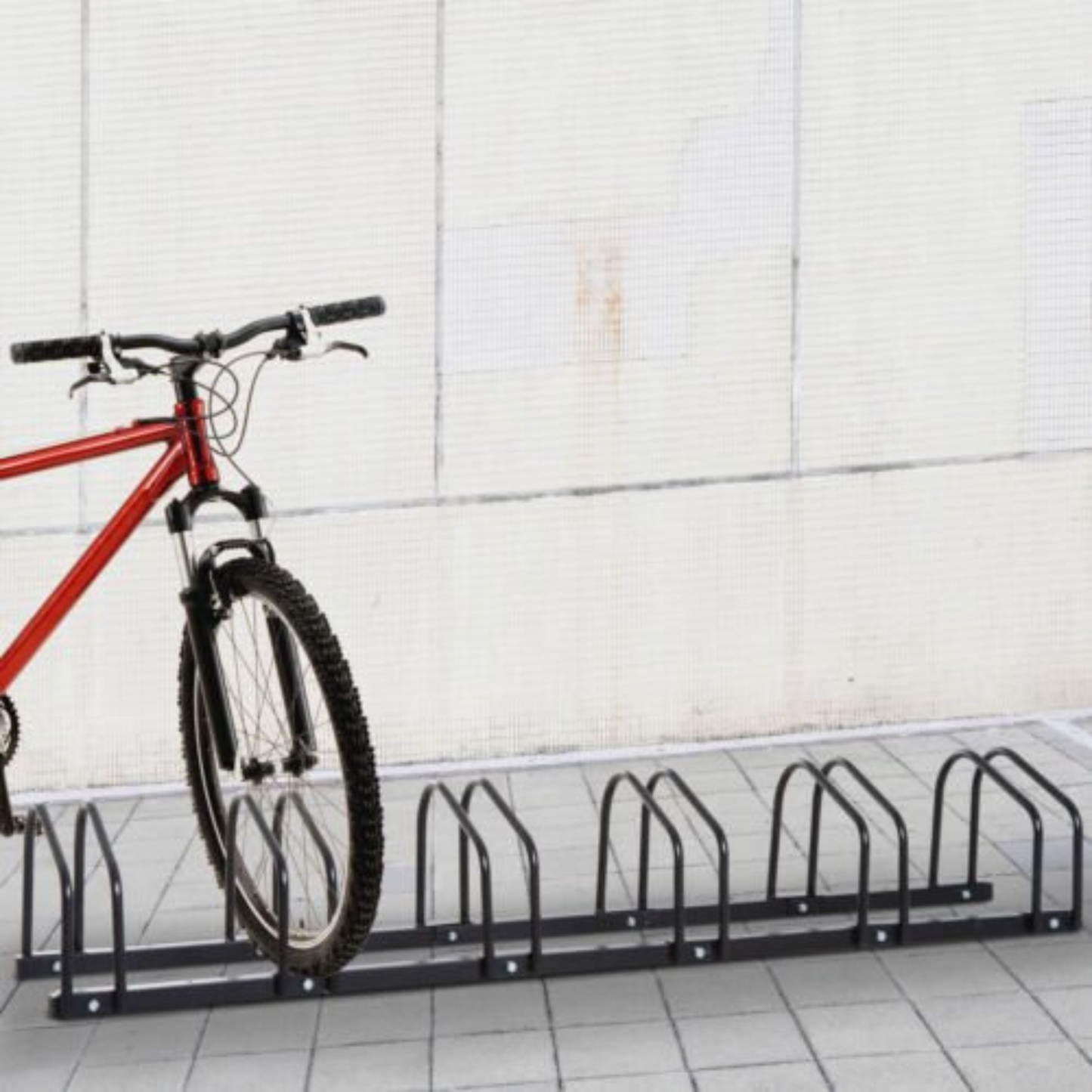 Portable Bike Floor Parking Rack Instant Storage Stand for 3 to 6 Bicycles