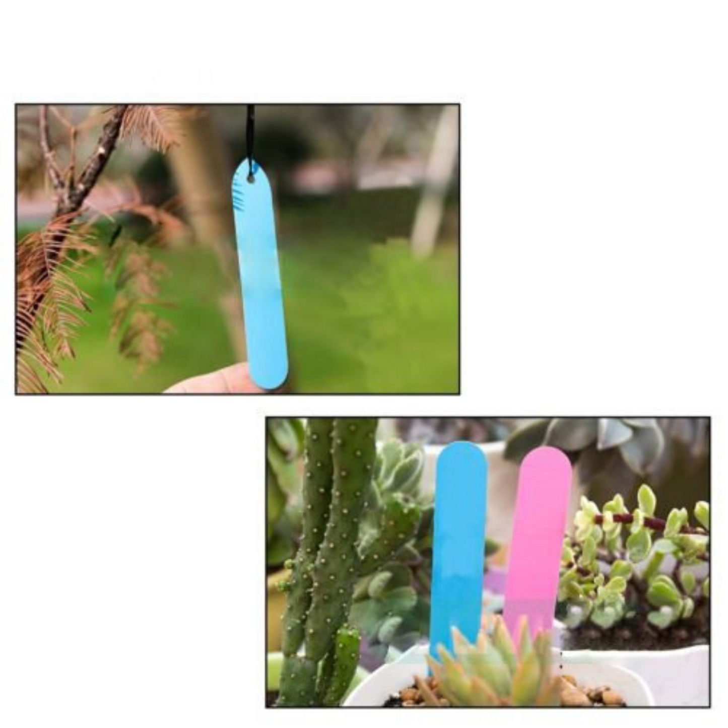 100pcs Flexible PVC Plastic Plant Labels Garden Tag Nursery Seeding with Marker Pen