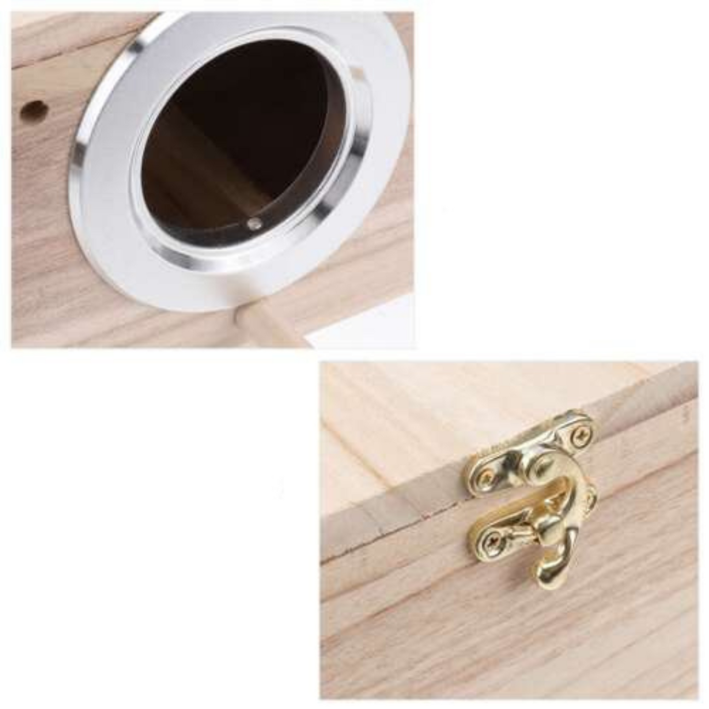Parrot Breeding Wooden Nest Box Small Bird Budgie House Cage Home