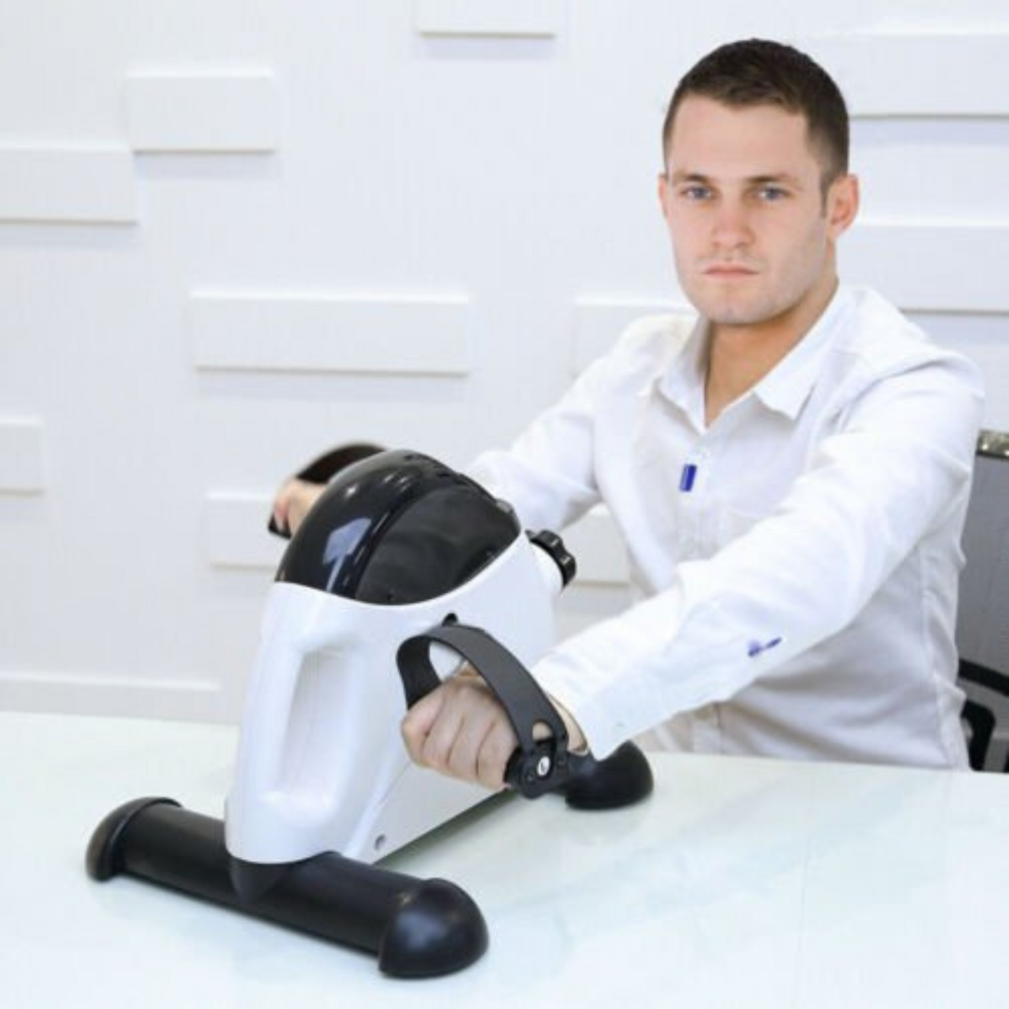 Portable Mini Pedal Exerciser Exercise Machine for Leg and Arm Workout