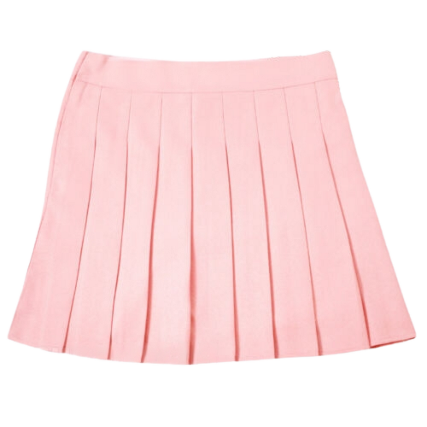 Light Pink High Waist Pleated Skirt Women Girls Summer Tartan Short School Skirt