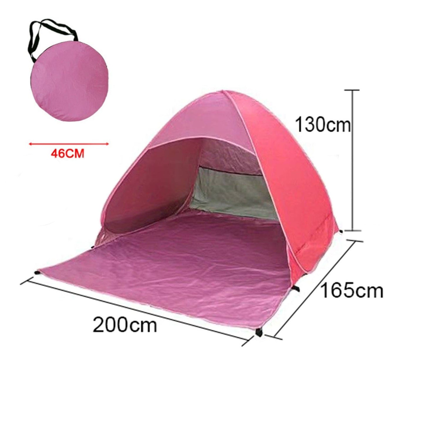 UV Protection Pop Up Beach Canopy Mesh Sun Shade Shelter for Camping