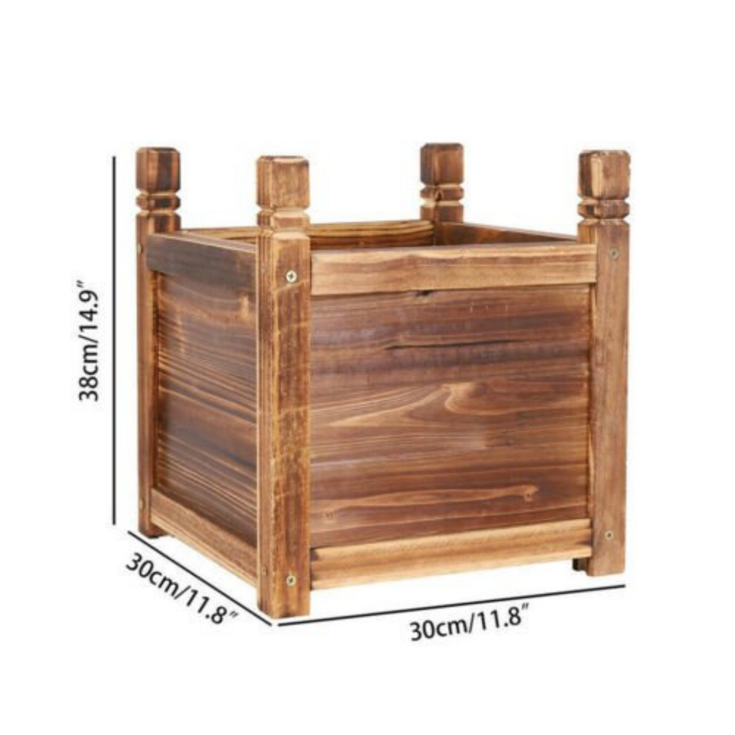 Raised Garden Planter Box Indoor Outdoor Patio Flower Plant Herb Pot 30 to 90cm
