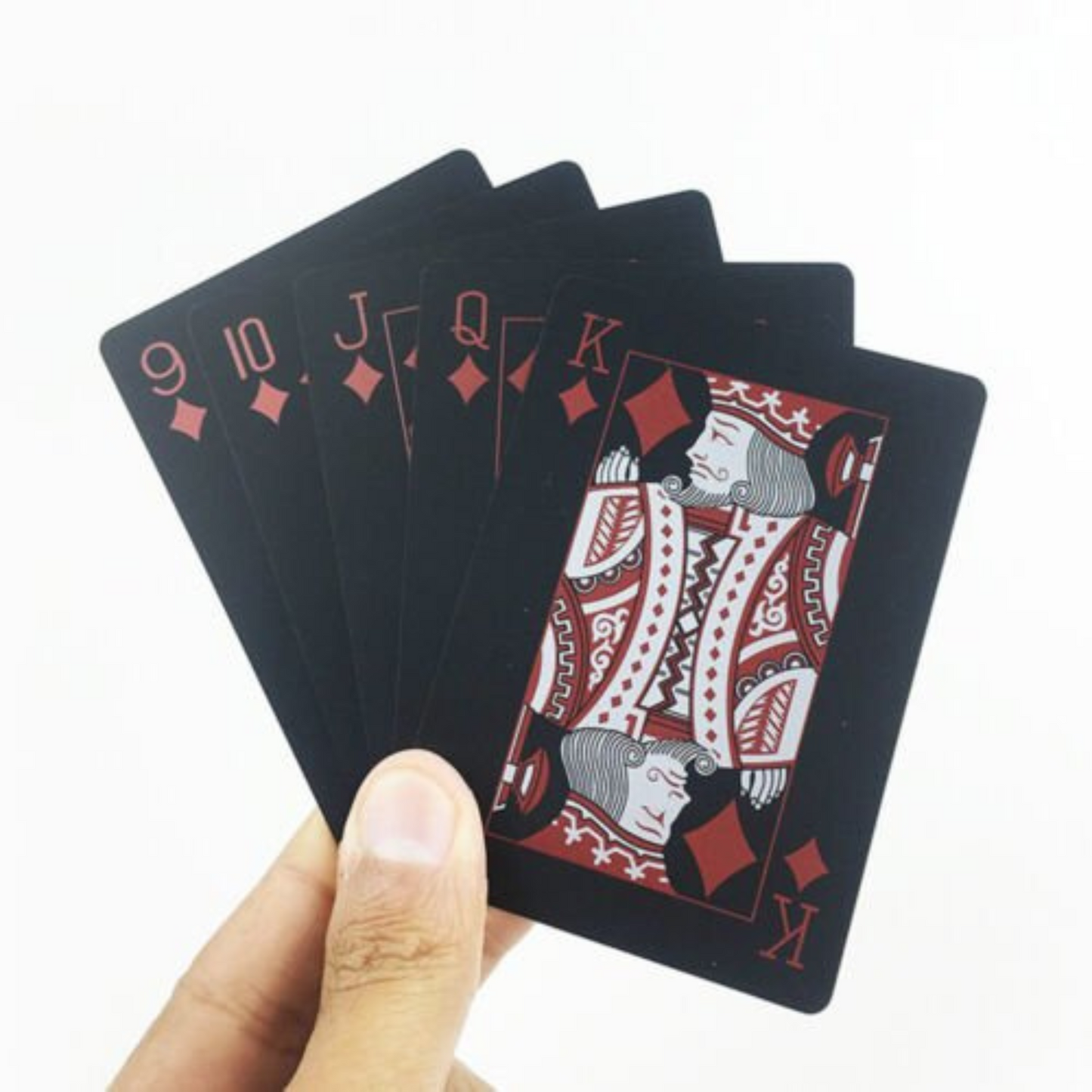 Waterproof Black PVC Poker Deck Plastic Magic Table Game Club Cards