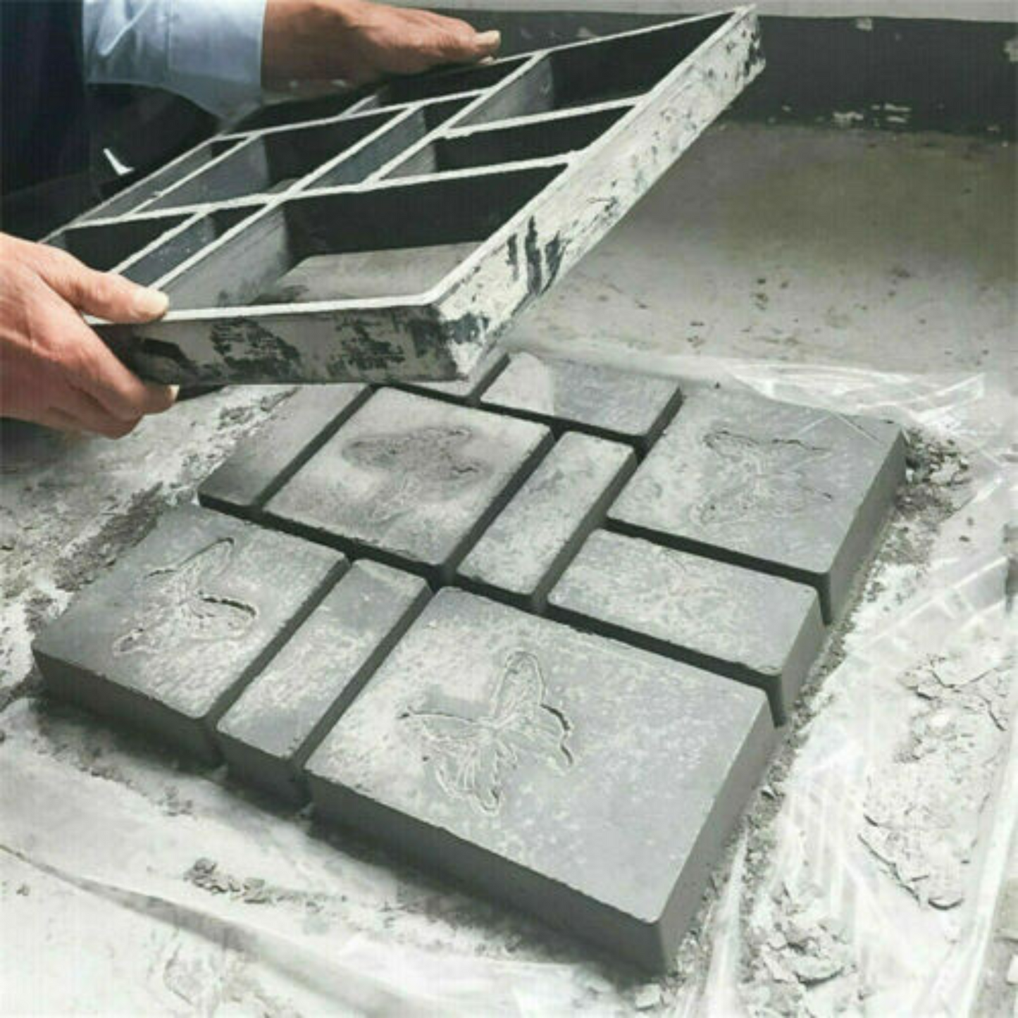 Concrete Paving Patio Mold Garden Path Maker Driveway Walk Road Stone Mould