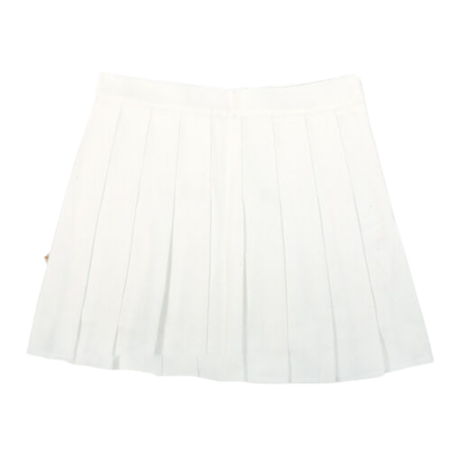 White High Waist Pleated Skirt Women Girls Summer Tartan Short School Skirt